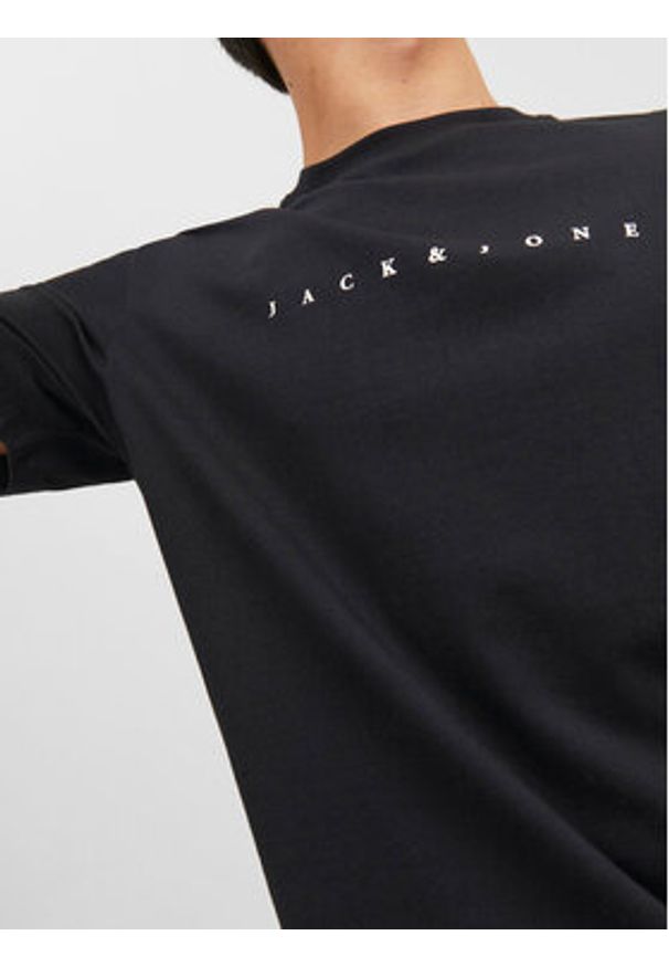 Jack & Jones T-Shirt Star 12234746 Czarny Relaxed Fit. Kolor: czarny. Materiał: bawełna