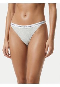 TOMMY HILFIGER - Tommy Hilfiger Stringi UW0UW06228 Szary. Kolor: szary. Materiał: bawełna #1