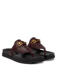Guess Japonki FLJFRR LEA03 Bordowy. Kolor: czerwony. Materiał: skóra #3