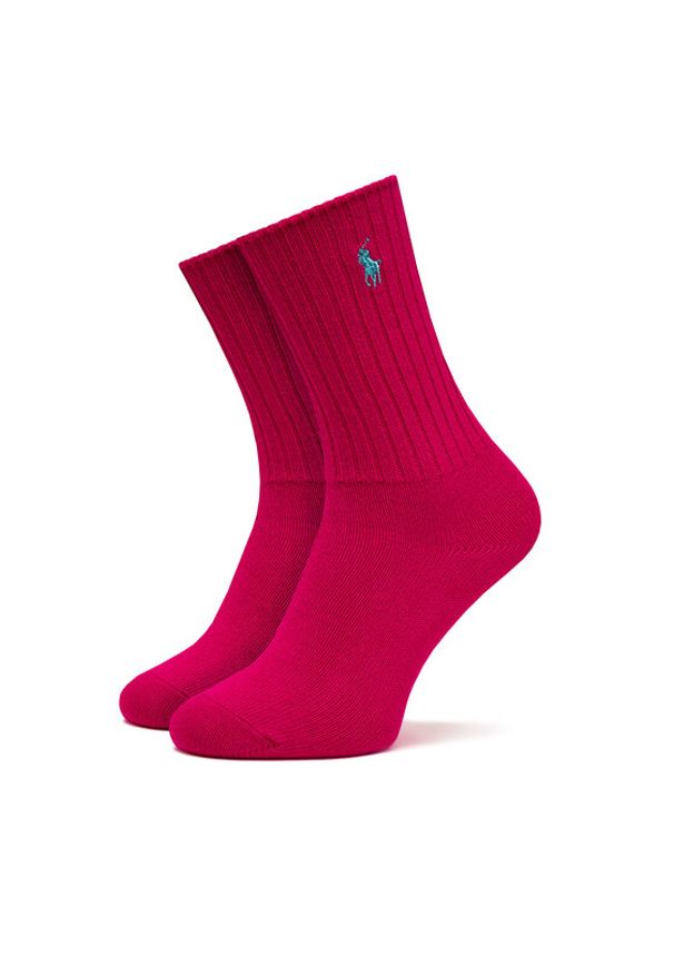 Polo Ralph Lauren Skarpety długie 455846847010 Różowy. Kolor: różowy. Materiał: materiał, bawełna