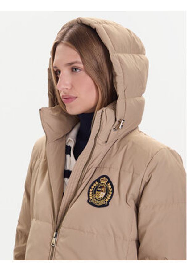 Lauren Ralph Lauren - LAUREN RALPH LAUREN Płaszcz zimowy 297P04126002 Beżowy Regular Fit. Kolor: beżowy. Materiał: syntetyk. Sezon: zima