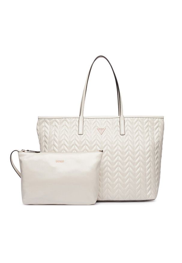 Guess Torebka Cheryl HWTQ97 20240 Kremowy. Kolor: kremowy. Materiał: skórzane
