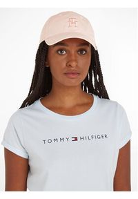 TOMMY HILFIGER - Tommy Hilfiger Czapka z daszkiem Beach Summer Soft Cap AW0AW16170 Różowy. Kolor: różowy. Materiał: materiał #3