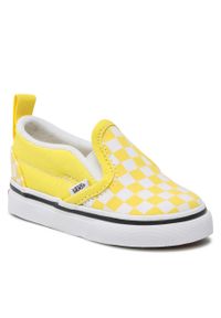 Tenisówki Vans Classic Slip-On VN000UBSABP1 (Checkerboard) Blazing Yellow. Zapięcie: bez zapięcia. Kolor: żółty. Materiał: materiał. Model: Vans Classic #1