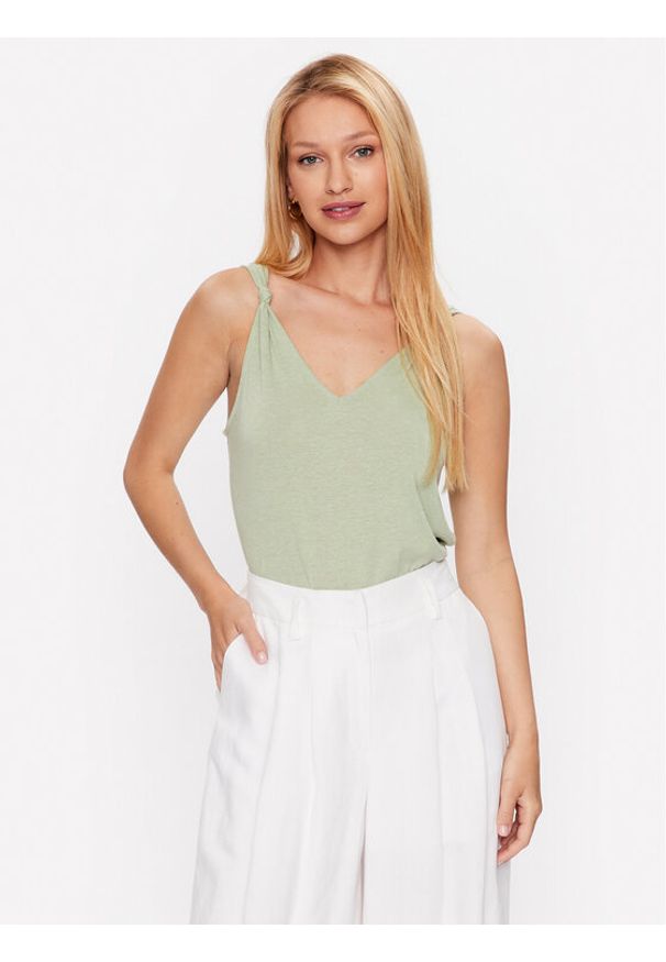 Vero Moda Bluzka Marijune 10281931 Zielony Regular Fit. Kolor: zielony. Materiał: syntetyk