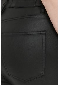 The Kooples spodnie damskie kolor czarny dopasowane high waist. Stan: podwyższony. Kolor: czarny. Materiał: tkanina, materiał #4