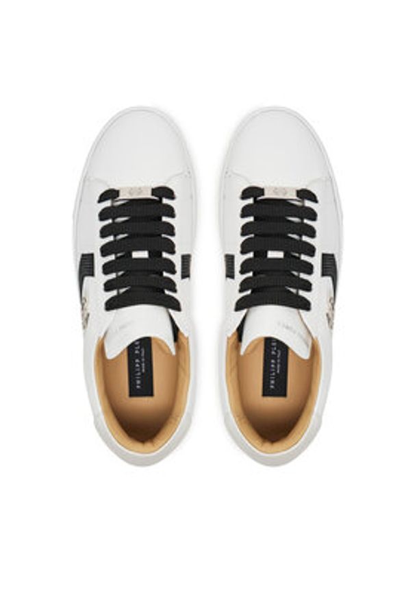 Philipp Plein - PHILIPP PLEIN Sneakersy AADS USC0678 PLE075N Biały. Kolor: biały. Materiał: skóra