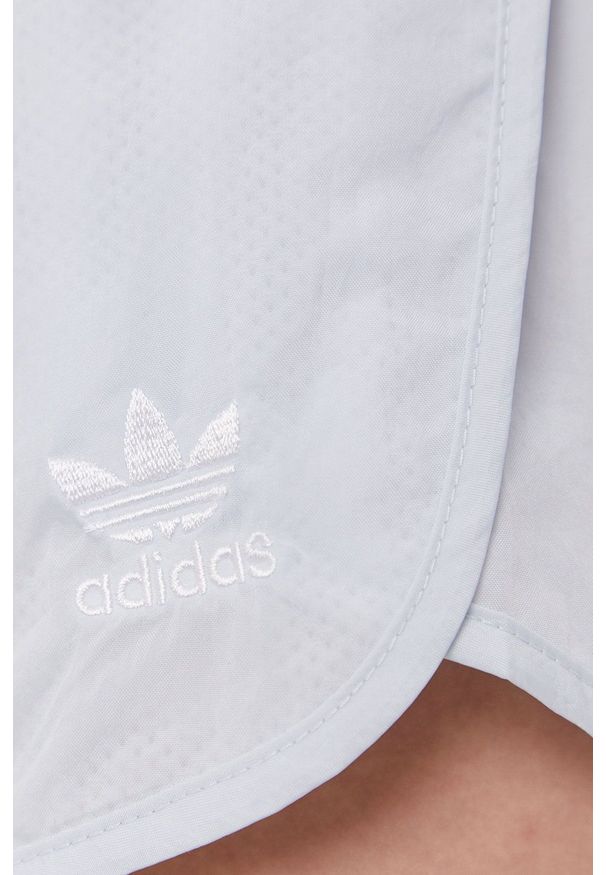 adidas Originals - Szorty. Okazja: na co dzień. Kolor: niebieski. Materiał: materiał, dzianina. Wzór: gładki. Styl: casual