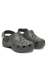 Crocs Klapki Classic Platform Buckle Clog 213230 Szary. Kolor: szary. Obcas: na platformie #2