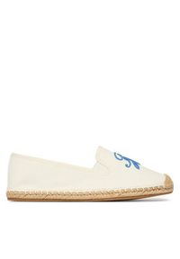 TOMMY HILFIGER - Tommy Hilfiger Espadryle Th Script Summer Espadrille FW0FW09240 Biały. Kolor: biały. Materiał: materiał #2