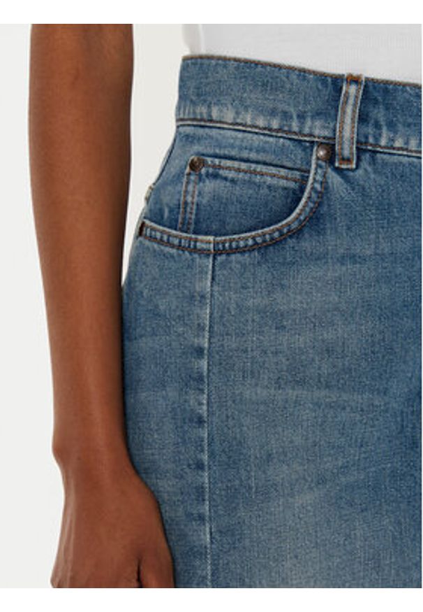 Weekend Max Mara Spódnica jeansowa Gesso 2515101061 Niebieski Regular Fit. Kolor: niebieski. Materiał: bawełna