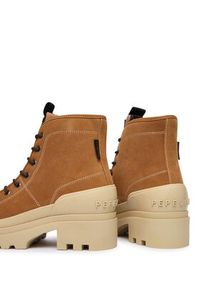 Pepe Jeans Trapery Hale Basic W PLS500006 Brązowy. Kolor: brązowy. Materiał: zamsz, skóra #6