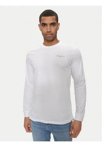 Tommy Jeans Longsleeve Linear DM0DM18551 Biały Slim Fit. Kolor: biały. Materiał: bawełna. Długość rękawa: długi rękaw #1