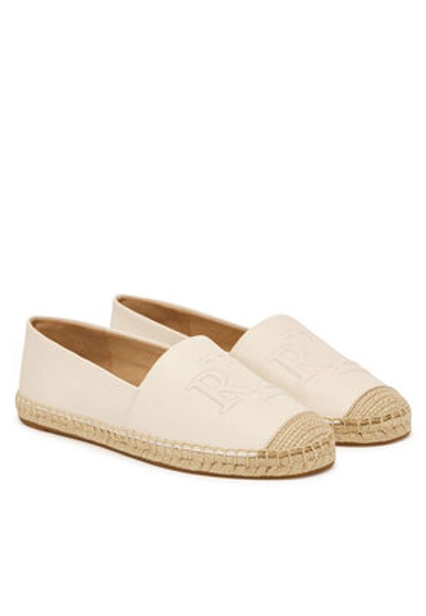 Lauren Ralph Lauren - LAUREN RALPH LAUREN Espadryle Cameryn 802P04415004 Biały. Kolor: biały. Materiał: skóra