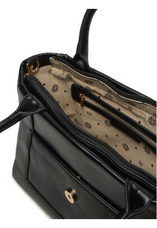 Monnari Torebka TORIMP0-24Z-BAG5470-K020D000-R00 Czarny. Kolor: czarny. Materiał: skórzane