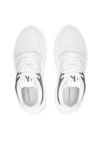 Calvin Klein Jeans Sneakersy Chunky Cupsole Laceup Low Tpu M YW0YW00812 Biały. Kolor: biały. Materiał: skóra #4