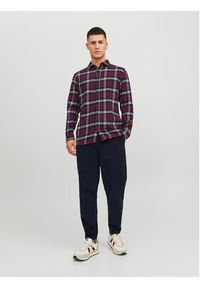 Jack & Jones Spodnie materiałowe 12237547 Granatowy Tapered Fit. Kolor: niebieski. Materiał: bawełna #7