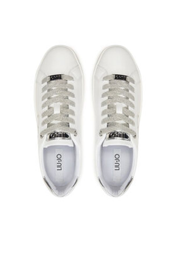 Liu Jo Sneakersy Silvia BF4023 PX179 Biały. Kolor: biały. Materiał: skóra