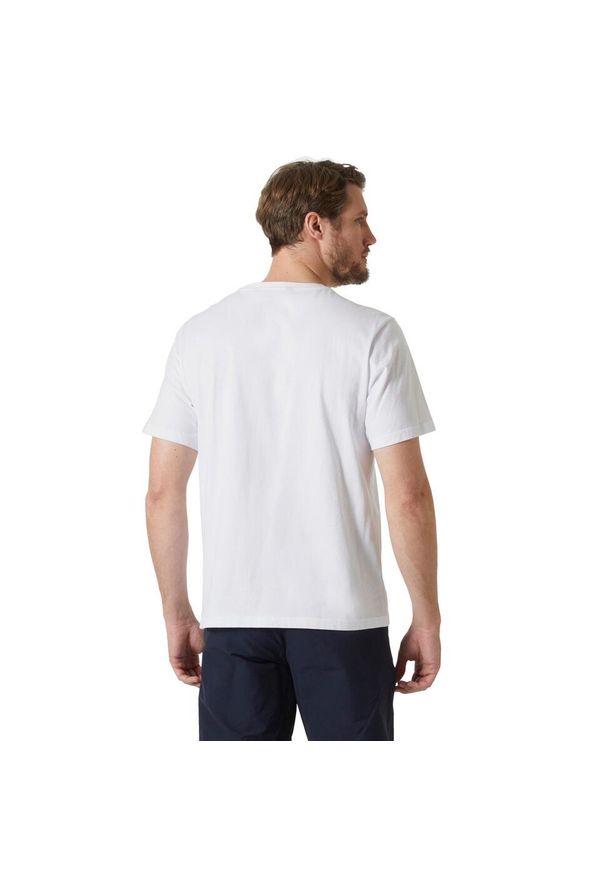 Koszulka z nadrukiem męska Helly Hansen HH Logo T-Shirt 2.0. Kolor: biały. Wzór: nadruk