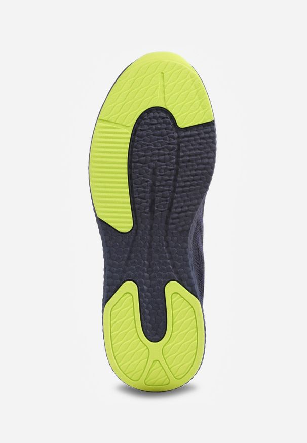 Born2be - Niebiesko-Zielone Buty Sportowe Sneakersy z Ozdobnym Paskiem z Boku Damamene. Okazja: na co dzień. Zapięcie: pasek. Kolor: niebieski. Materiał: jeans, dresówka