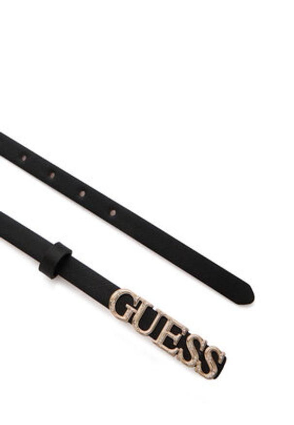 Guess Pasek Damski BW9338 P6215 Czarny. Kolor: czarny. Materiał: skóra