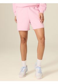4f - 4F Spodenki dresowe damskie - różowe XL. Stan: podwyższony. Kolor: różowy. Materiał: dresówka. Sezon: lato #2