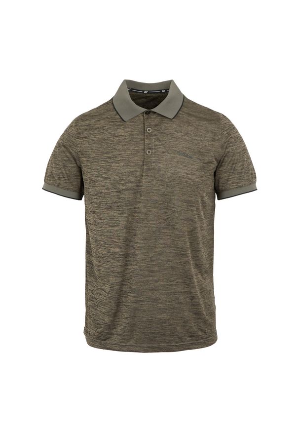 Polo Regatta Remex II. Typ kołnierza: polo. Kolor: brązowy. Styl: sportowy