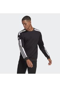 Adidas - Bluza piłkarska męska adidas Squadra 21 Sweat Top. Kolor: czarny. Materiał: polar. Sport: piłka nożna #1