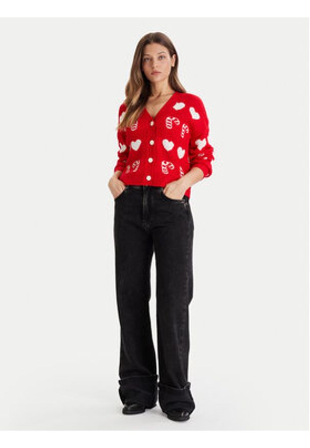 Vero Moda Kardigan Candy 10331353 Beżowy Regular Fit. Kolor: beżowy. Materiał: syntetyk