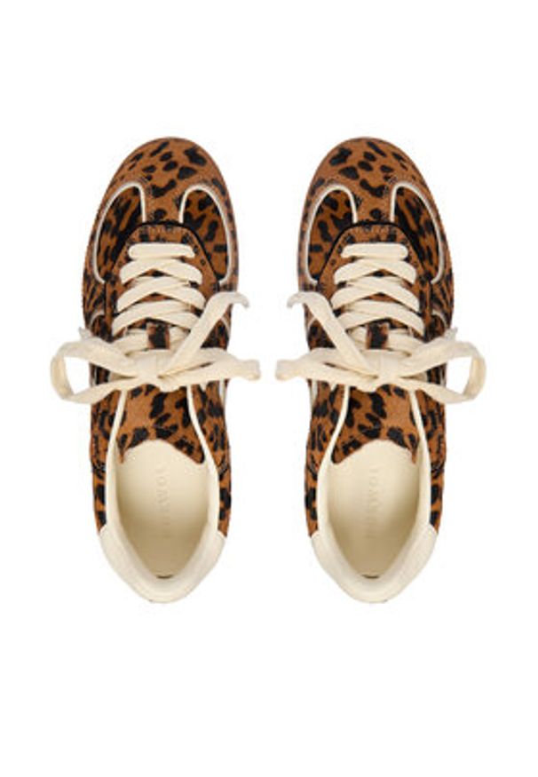 Nokwol Sneakersy August Brązowy. Kolor: brązowy. Materiał: skóra, zamsz