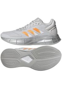 Adidas - Buty do biegania adidas Duramo 10 W GX0716 szare. Zapięcie: sznurówki. Kolor: szary. Materiał: guma, syntetyk