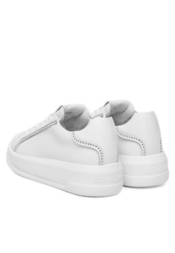 Love Moschino - LOVE MOSCHINO Sneakersy JA15025G1OIA0100 Biały. Kolor: biały. Materiał: skóra