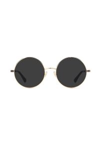 Jimmy Choo okulary przeciwsłoneczne Oriane damskie kolor czarny. Kształt: okrągłe. Kolor: czarny #3
