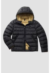 Blauer USA - BLAUER Czarna kurtka męska Acton Short Jackets, Rozmiar XXL. Kolor: niebieski. Materiał: puch, poliamid. Styl: klasyczny, elegancki