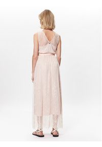 TwinSet - TWINSET Sukienka letnia 231TT2170 Różowy Regular Fit. Kolor: różowy. Materiał: syntetyk. Sezon: lato