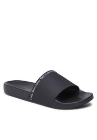 Calvin Klein Klapki Pool Slide Rubber HM0HM00981 Czarny. Kolor: czarny