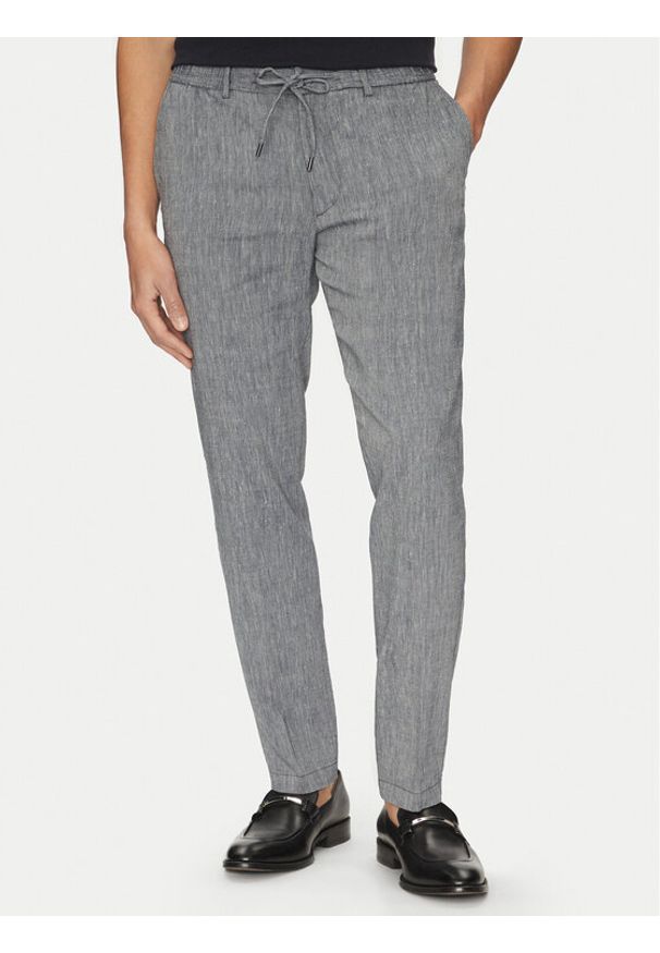 BOSS Spodnie materiałowe C-Kane 50540480 Granatowy Slim Fit. Kolor: niebieski. Materiał: syntetyk