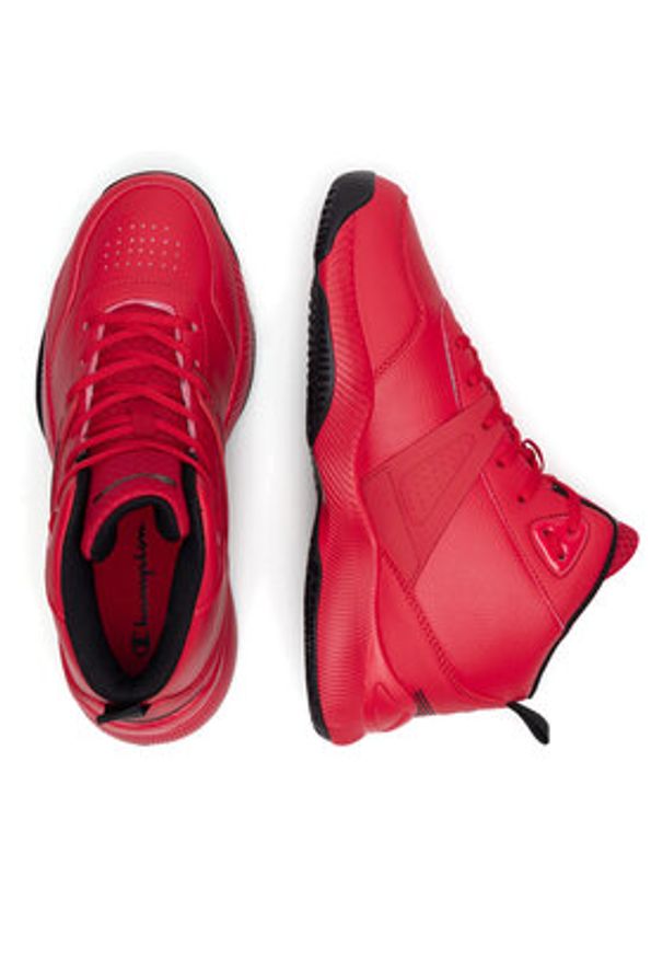 Champion Sneakersy ACADEMY MID CUT SHOE S22399-RS001 Czerwony. Kolor: czerwony. Materiał: materiał