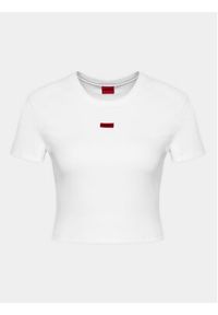 Hugo T-Shirt Deluisa_1 50508636 Biały Slim Fit. Kolor: biały. Materiał: bawełna #4
