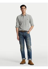 Polo Ralph Lauren Koszula 710654408 Szary Regular Fit. Typ kołnierza: polo. Kolor: szary. Materiał: bawełna #4