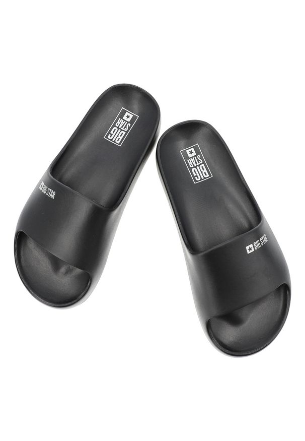 Big-Star - Klapki damskie Big Star, wodoodporne na grubej platformie profilowane na basen na wakacje, czarne, SS274721. Okazja: na co dzień, na spacer. Kolor: czarny. Sezon: lato. Obcas: na platformie. Styl: wakacyjny