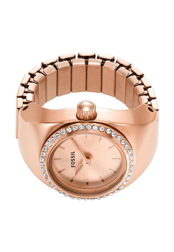 Fossil Zegarek Watch Ring ES5320 Różowy. Kolor: różowy