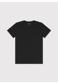 Pako Lorente - PAKO LORENTE – Czarny gładki t-shirt męski. Kolor: biały, czarny, niebieski. Materiał: bawełna, elastan. Długość rękawa: krótki rękaw. Długość: krótkie. Wzór: gładki. Styl: klasyczny #5