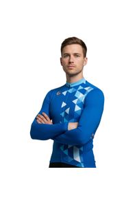 C-LAB - Koszulka kolarska z długim rękawem Alturo - Niebieska. Kolor: niebieski. Materiał: włókno. Długość rękawa: długi rękaw. Długość: długie. Sezon: wiosna. Sport: kolarstwo #1