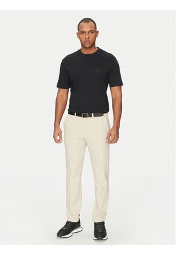 BOSS T-Shirt 50531569 Czarny Regular Fit. Kolor: czarny. Materiał: bawełna