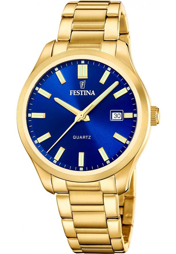 Zegarek męski Festina F20740-2 złoty. Kolor: złoty