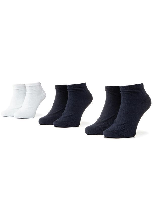 Zestaw 3 par niskich skarpet unisex Kappa. Kolor: niebieski