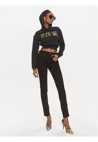 Versace Jeans Couture Bluza 76HAIT04 Czarny Slim Fit. Typ kołnierza: kołnierzyk włoski. Kolor: czarny. Materiał: bawełna #5