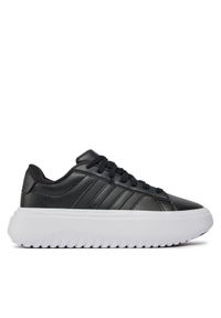 Adidas - adidas Sneakersy Grand Court Platform IE1093 Czarny. Kolor: czarny. Materiał: skóra. Obcas: na platformie #1