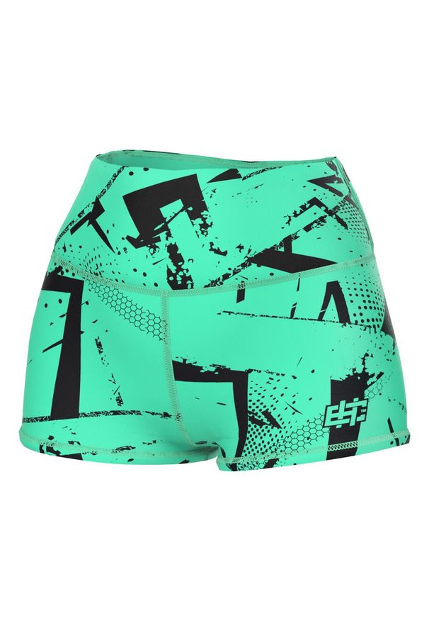 Spdenki sportowe damskie do jogi fitnessu EXTREME HOBBY NEO. Kolor: zielony. Materiał: poliester, elastan. Długość: krótkie. Sport: joga i pilates, fitness